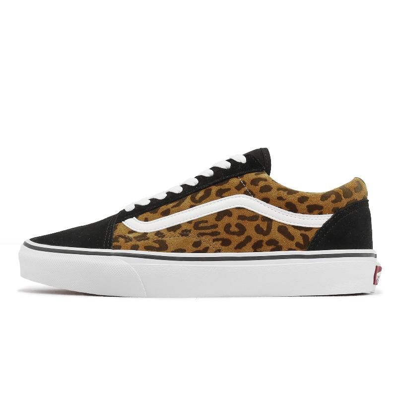 Vans 休閒鞋V36CF Leopard Old Skool 男鞋女鞋黑棕麂皮豹紋日本線