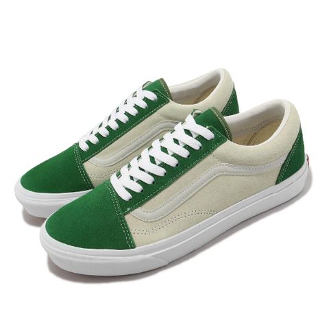 VANS 休閒鞋 V36CF MN Old Skool 男鞋 女鞋 白 綠 麂皮 皮革 日本線 低筒 6322860001