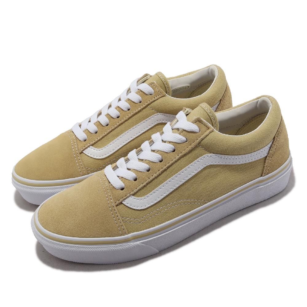 VANS  休閒鞋 V36CF Colors Old Skool 男鞋 女鞋 卡其 白 麂皮 帆布 低筒 日本線 6238750001