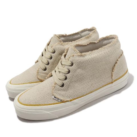 VANS 範斯 休閒鞋 OG Chukka Frayed Vault 男鞋 女鞋 卡其 麻布 不修邊 VN000C4KFS8