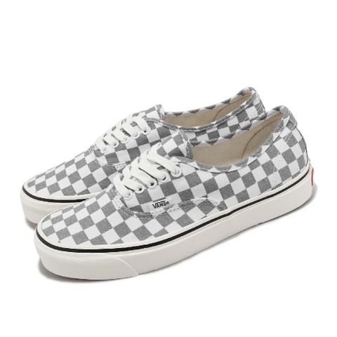 VANS 範斯 休閒鞋 Authentic 44 DX 男鞋 白 灰 帆布 棋盤格 低筒 經典 VN0A7Q5CBM7