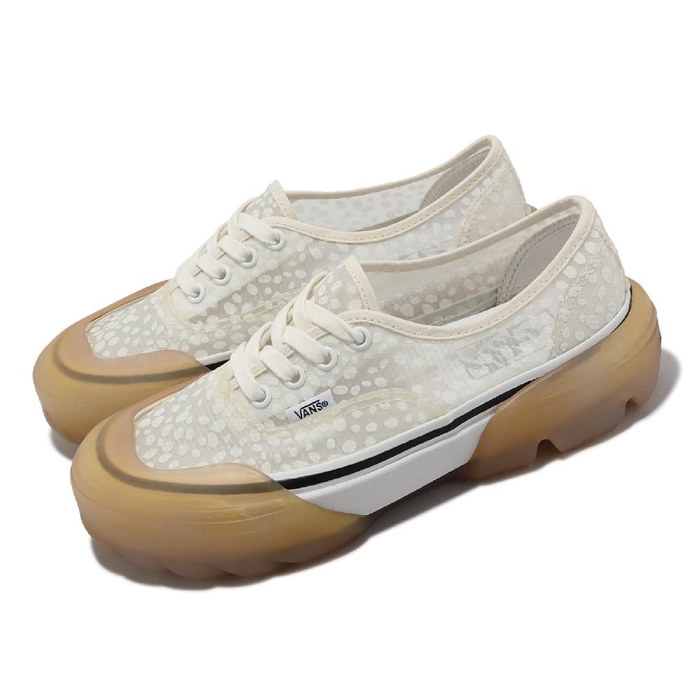 VANS  範斯 休閒鞋 Authentic Mesh 男鞋 女鞋 米白 半透明 點點 可拆卸大底 低筒 VN0A7Q5SAXK