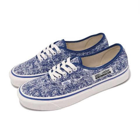 VANS 範斯 休閒鞋 Authentic 44 DX 男鞋 藍 白 帆布 酸洗 低筒 經典 滑板 板鞋 VN0A4BVYBLU