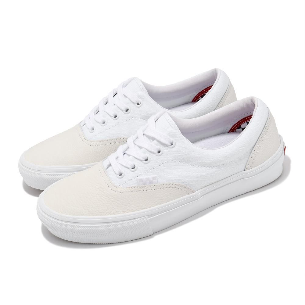 VANS  範斯 滑板鞋 Skate Era 男鞋 白 緩衝 皮革 帆布 拼接 板鞋 小白鞋 VN0A5FC9WWW