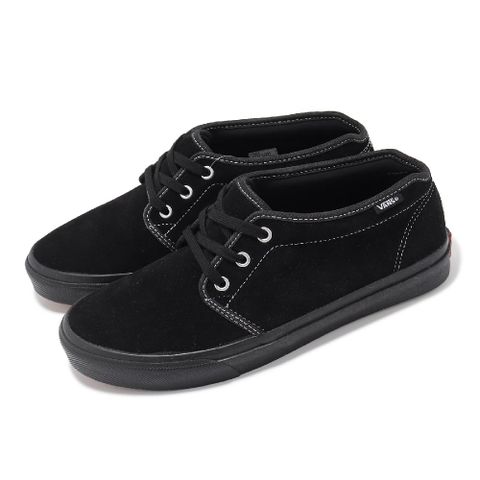 VANS 範斯 休閒鞋 V39CF Chukka Mid 男鞋 黑 日本線 麂皮 中筒 經典 6345840002