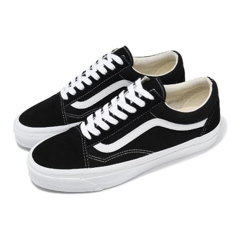 VANS 範斯 休閒鞋 Old Skool 36 男鞋 女鞋 黑 白 麂皮 經典 低筒 板鞋 情侶鞋 VN000CQDBA2