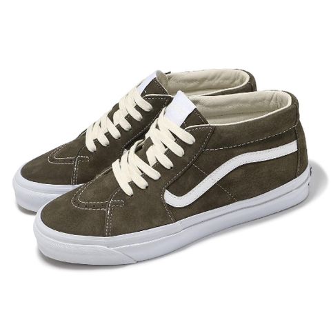 VANS 範斯 休閒鞋 Sk8-Mid Reissue 83 男鞋 海龜綠 Pig Suede 中筒 麂皮 板鞋 VN000CQQCHZ