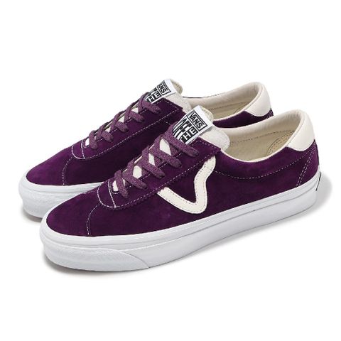 Vans 範斯 休閒鞋 Sport 73 男鞋 紫 白 Premium 低筒 麂皮 華夫格大底 板鞋 VN000CQBWNE