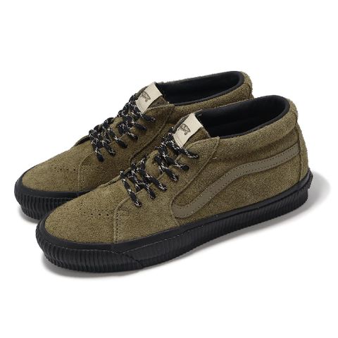 Vans 範斯 休閒鞋 SK8-Mid Reissue 83 男鞋 橄欖綠 Creep Gothic 麂皮 板鞋 VN000CQQCUQ