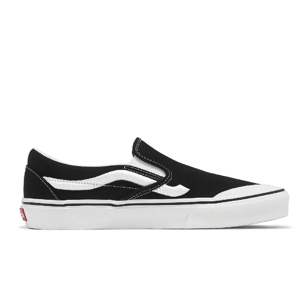 VANS  範斯 懶人鞋 Classic Slip-On 138 男鞋 女鞋 黑 白 刺繡 帆布 休閒鞋 情侶鞋 VN000BW36BT