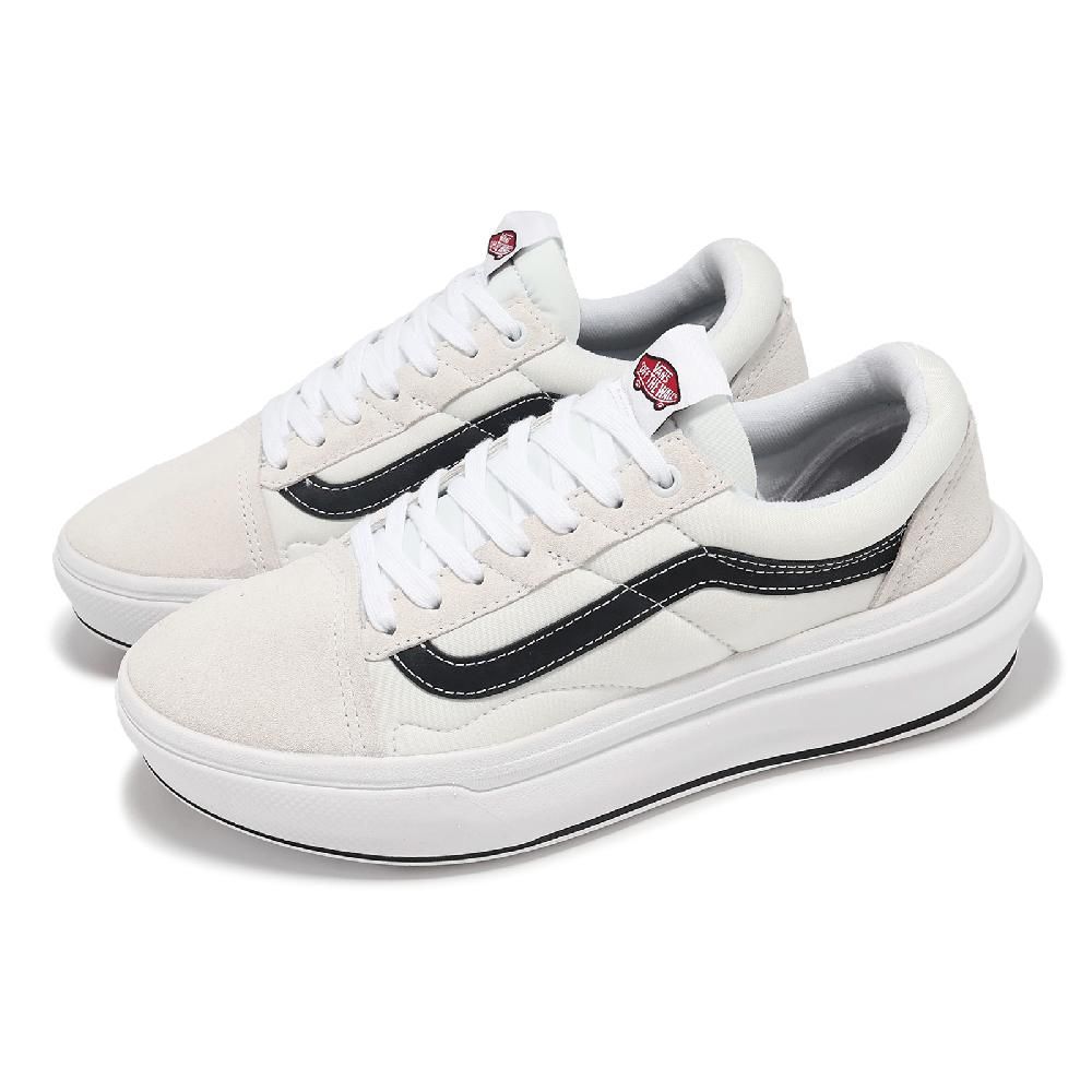 VANS  範斯 休閒鞋 Old Skool Over 男鞋 女鞋 白 黑 厚底 增高 拼接 板鞋 VN0A7Q5EWHT