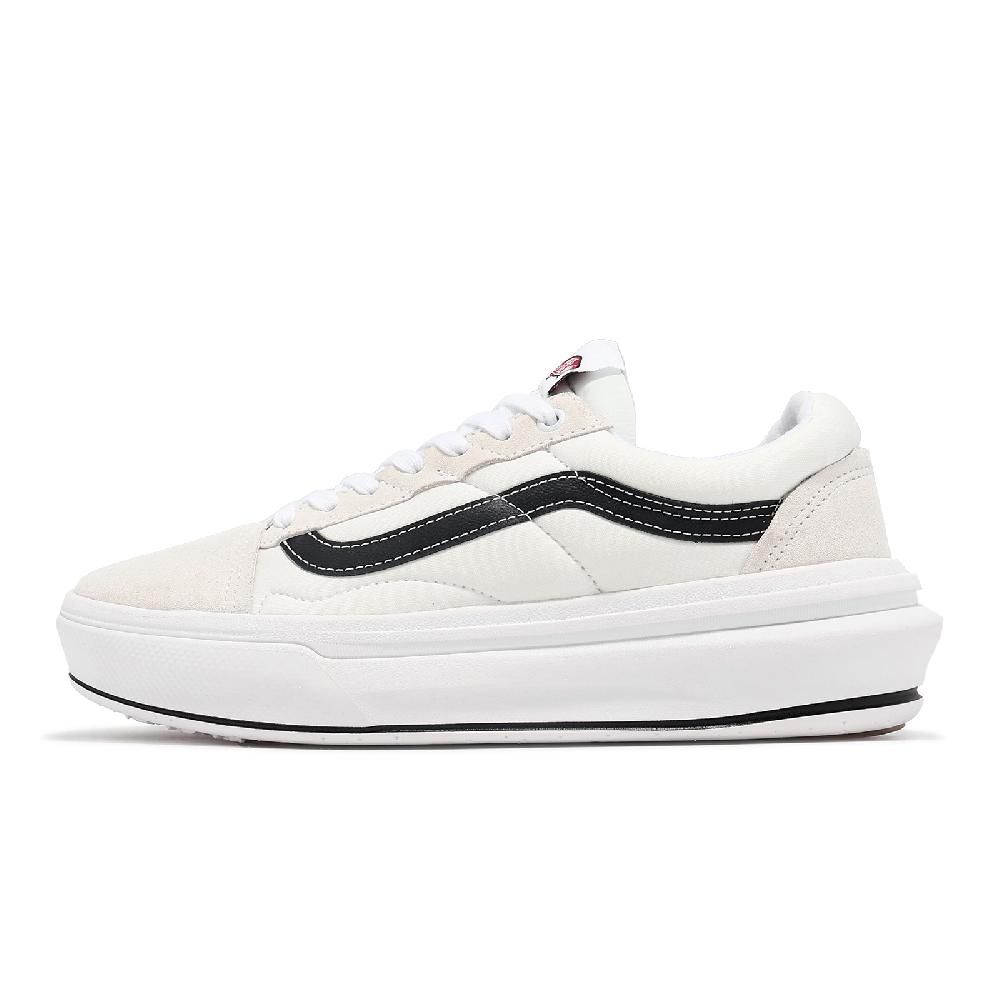 VANS  範斯 休閒鞋 Old Skool Over 男鞋 女鞋 白 黑 厚底 增高 拼接 板鞋 VN0A7Q5EWHT