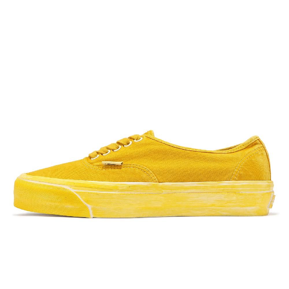 VANS  範斯 休閒鞋 Authentic Reissue 44 男鞋 黃 帆布 水洗 華夫格 板鞋 VN000CQA85W