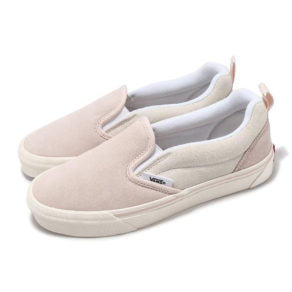 VANS  範斯 休閒鞋 Knu Slip 男鞋 女鞋 粉 灰 毛巾布 低筒 麂皮 懶人鞋 VN0009QDPNK