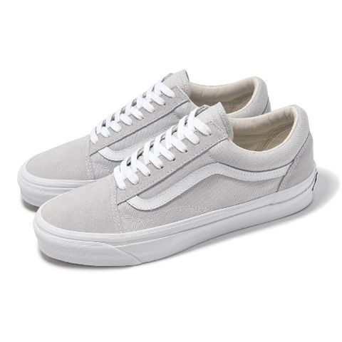 VANS 範斯 休閒鞋 Lx Old Skool 男鞋 女鞋 白 灰 麂皮 低筒 情侶鞋 VN000CXT7VF