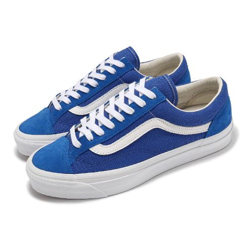 VANS 範斯 休閒鞋 Old Skool Reissue 36 男鞋 女鞋 藍 白 麂皮 拼接 板鞋 情侶鞋 VN000S52Y6Z