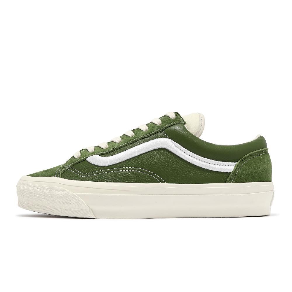 VANS  範斯 休閒鞋 Old Skool Reissue 36 男鞋 女鞋 綠 白 麂皮 復古 情侶鞋 VN000CR3CIB