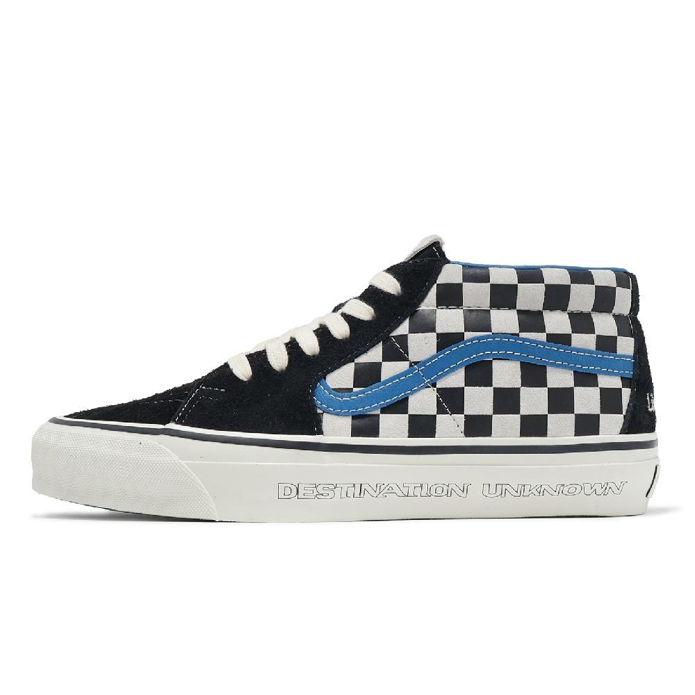 VANS Vans 範斯 x Liberaiders Lx Sk8-Mid Reissue 83 聯名 棋盤格 男鞋 黑 藍 VN000N047Z2