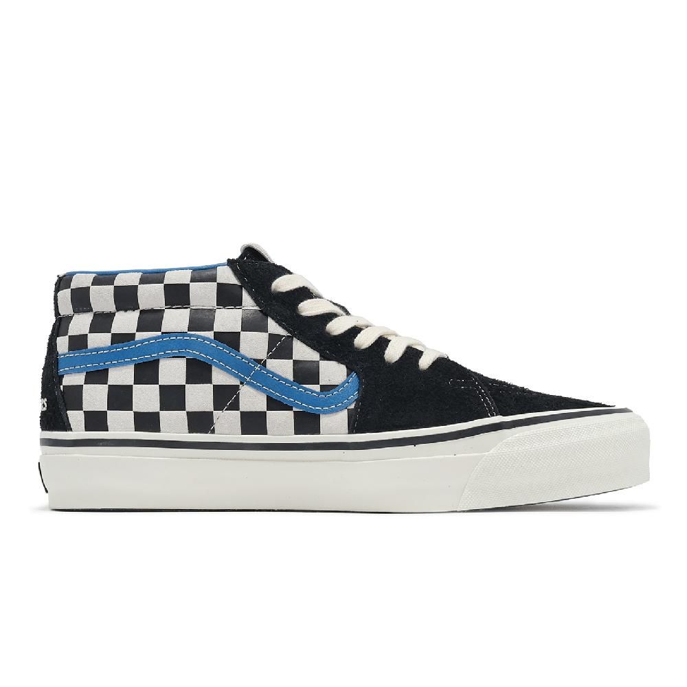 VANS Vans 範斯 x Liberaiders Lx Sk8-Mid Reissue 83 聯名 棋盤格 男鞋 黑 藍 VN000N047Z2