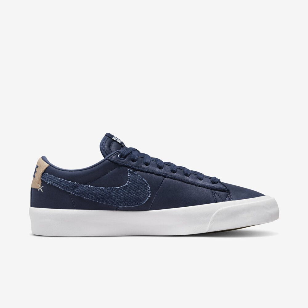 Nike Zoom Blazer Low PRO GT PRM [DM8890-400] 男滑板鞋休閒單寧海軍