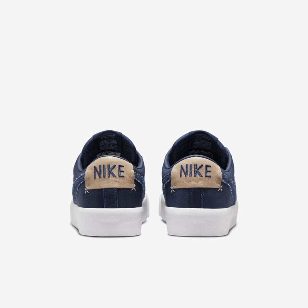 Nike Zoom Blazer Low PRO GT PRM [DM8890-400] 男滑板鞋休閒單寧海軍