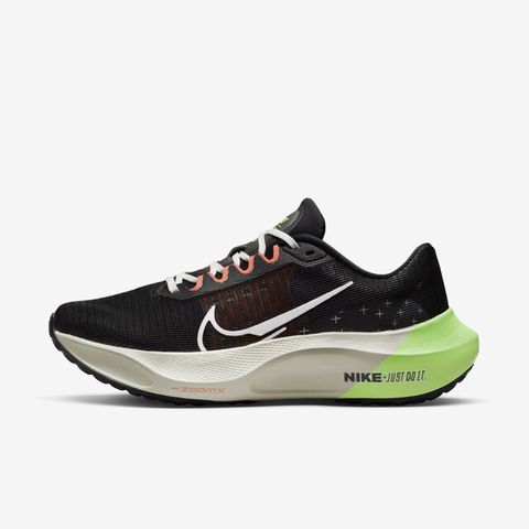 Nike Zoom Fly 5 [FB1847-011] 男 慢跑鞋 運動 路跑 穩定 回彈 緩震 透氣 反光 黑 綠