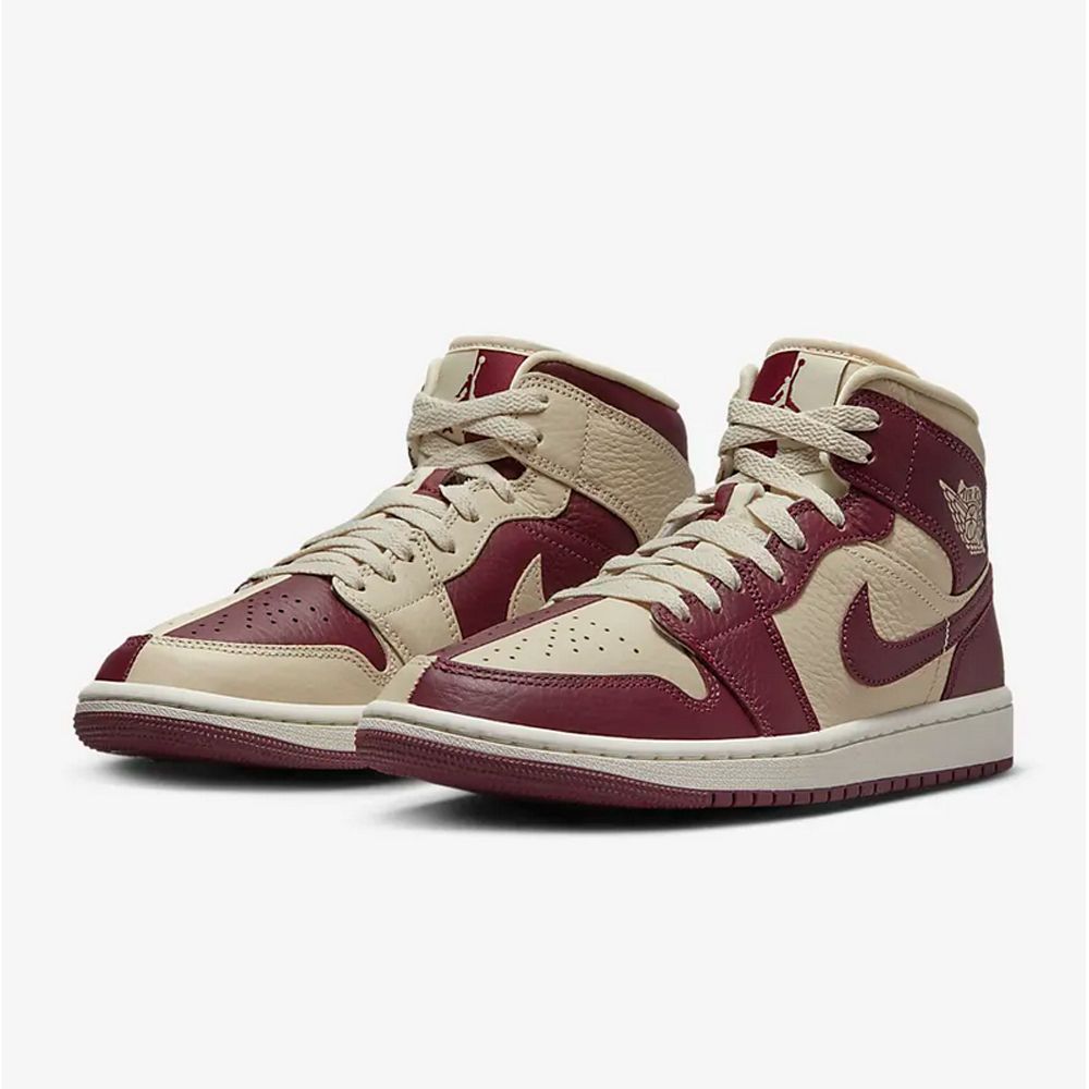 NIKE 耐吉 WMNS AIR JORDAN 1 MID SE 籃球鞋 女鞋 紅白-DR0501200