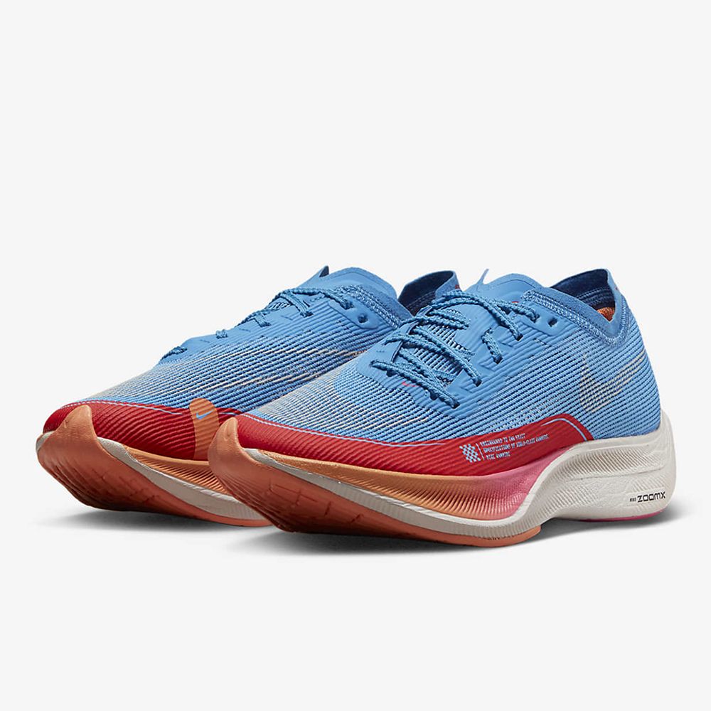 NIKE】W NIKE ZOOMX VAPORFLY NEXT% 2 跑步鞋女鞋藍橘紅-DZ5222400