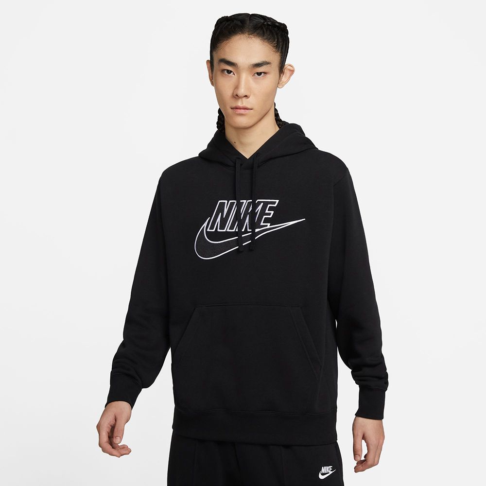 NIKE 耐吉 AS M NK CLUB+ BB PO HOODIE TRY 連帽上衣 男 黑色-DX1518010