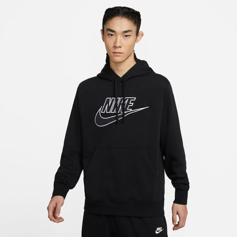 NIKE 耐吉 AS M NK CLUB+ BB PO HOODIE TRY 連帽上衣 男 黑色-DX1518010