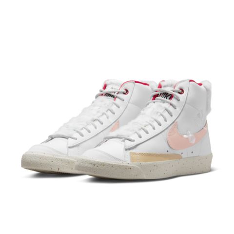 NIKE 耐吉 W BLAZER MID PRM 休閒鞋 女鞋 白粉色-FD4342181