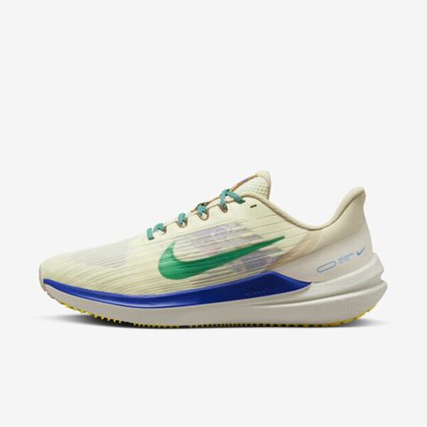 NIKE 耐吉 Air Winflo 9 PRM [DV8997-100] 男 慢跑鞋 運動 路跑 半透明 緩震 氣墊 米 綠