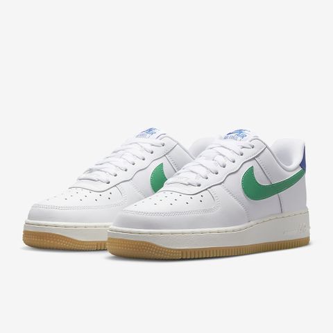 NIKE 耐吉 WMNS AIR FORCE 1 07 休閒鞋 女鞋 白藍綠-DD8959110