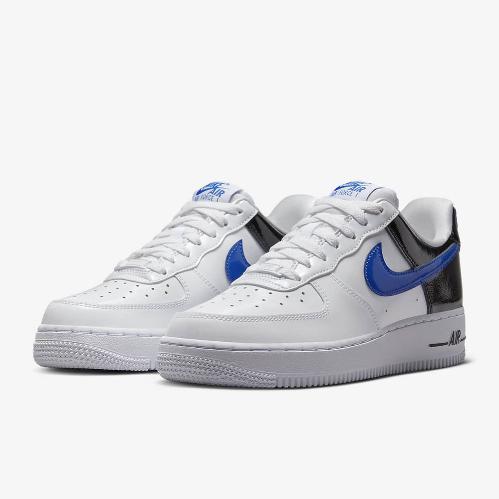 NIKE】W AIR FORCE 1 07 ESS SNKR 休閒鞋女鞋白藍黑-DQ7570400