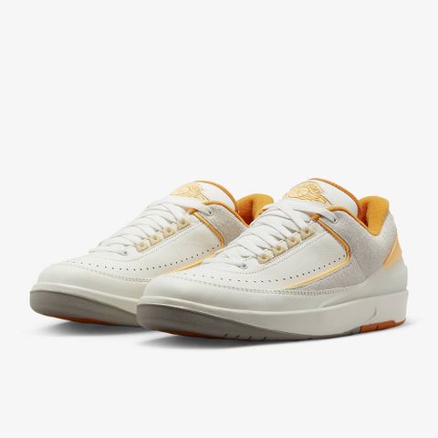 NIKE 耐吉 AIR JORDAN 2 RETRO LOW 籃球鞋 男鞋 白橘-DV9956118