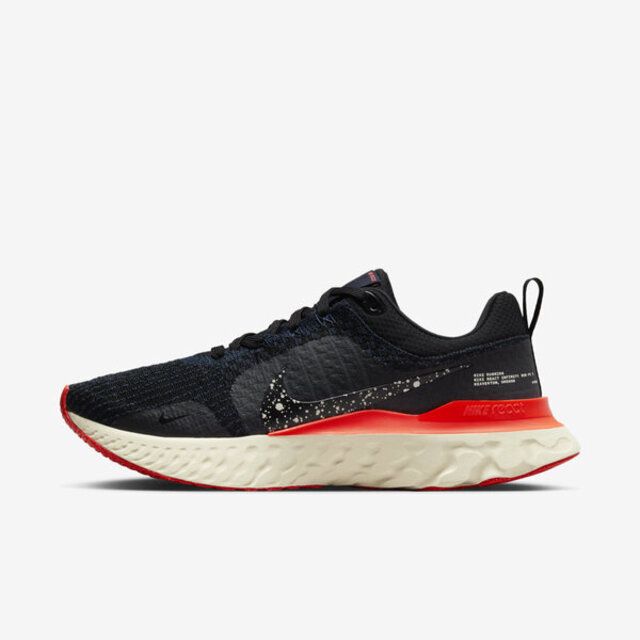 Nike React Infinity Run FK 3 [DZ3014-002] 男慢跑鞋運動緩震包覆黑紅