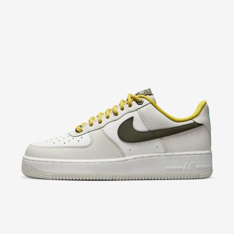 Nike Air Force 1 07 PRM [FV3628-031] 男 休閒鞋 經典 AF1 穿搭 灰白 黃綠