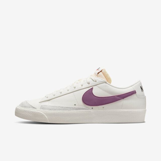 NIKE 耐吉  Blazer Low 77 VNTG [DA6364-106] 男 休閒鞋 經典 復古 低筒 穿搭 白 黃紫