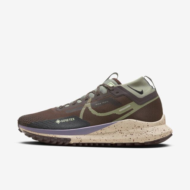 NIKE 耐吉  React Pegasus Trail 4 GTX [HF5707-201] 男 慢跑鞋 戶外 防水 棕綠