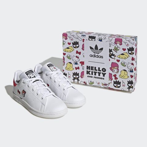 ADIDAS 愛迪達 STAN SMITH C 休閒鞋 童鞋 中童 白色-HQ1900