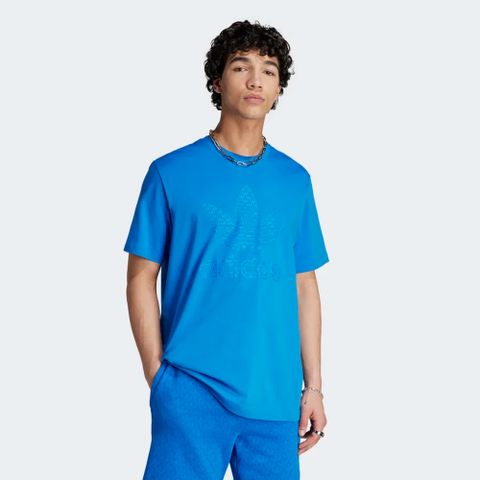 【ADIDAS】MONO TEE 短袖上衣 男 藍色-IL5138