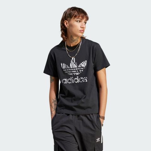 ADIDAS 愛迪達 ANIMAL TEE A 短袖上衣 女 黑色-II0911