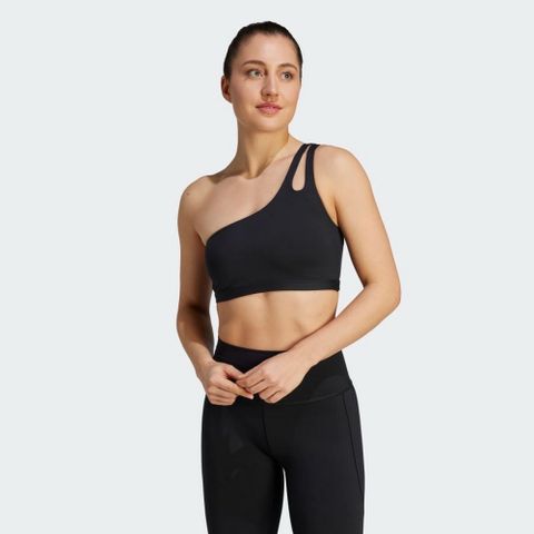 【ADIDAS】YGA ST LS BRA 運動內衣 女 黑色-IL2943