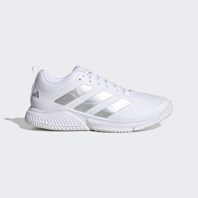  Adidas Court Team Bounce 2.0 W [HR1235] 女 運動鞋 室內 訓練 緩震 透氣 白銀