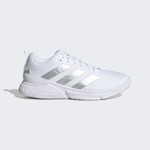 Adidas Court Team Bounce 2.0 W [HR1235] 女 運動鞋 室內 訓練 緩震 透氣 白銀