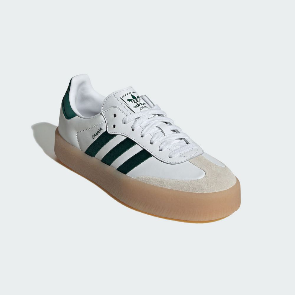 adidas Originals 【ADIDAS】SAMBAE 女 休閒鞋 白綠-ID0440