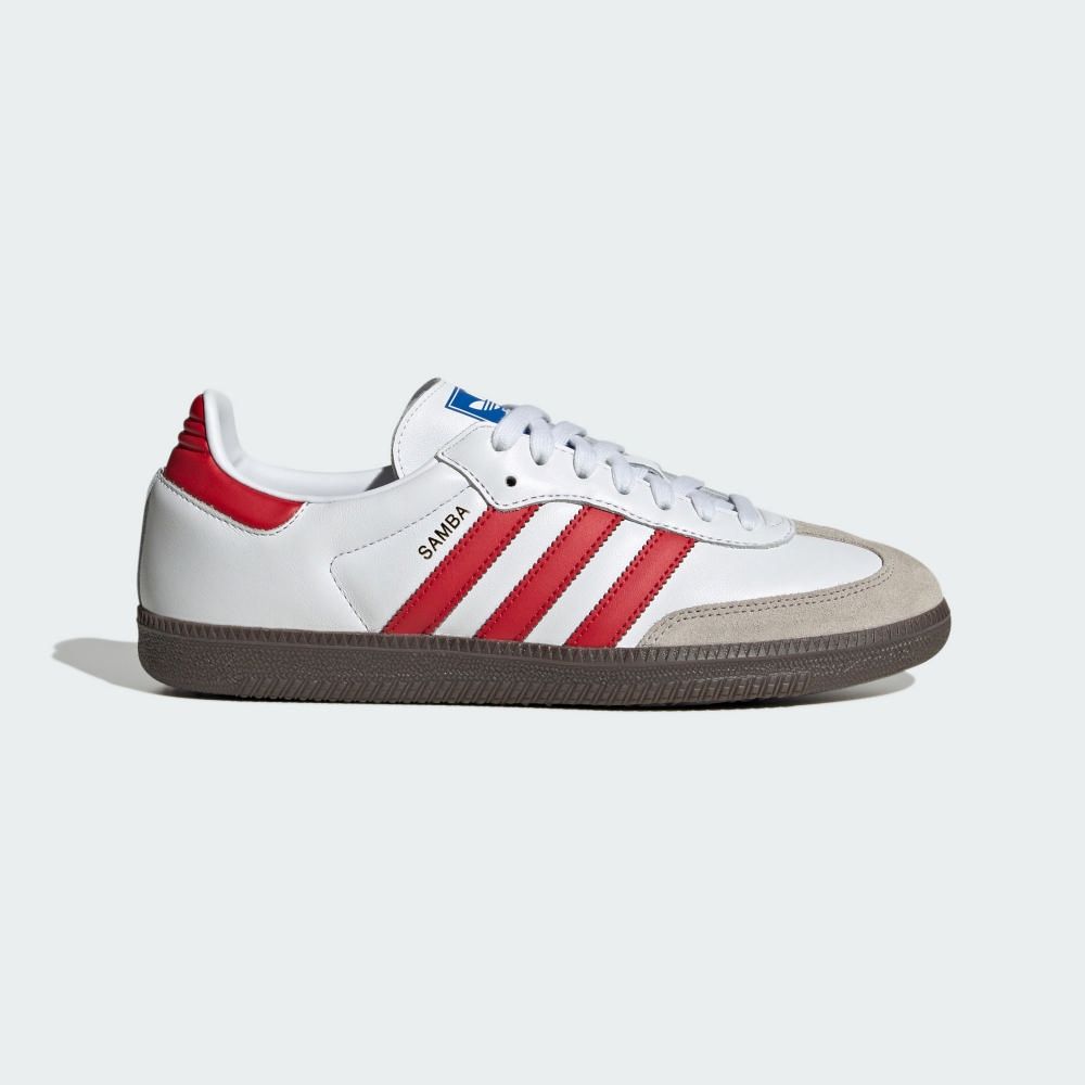 adidas Originals 【ADIDAS】SAMBA OG 男女 休閒鞋 白紅-IG1025