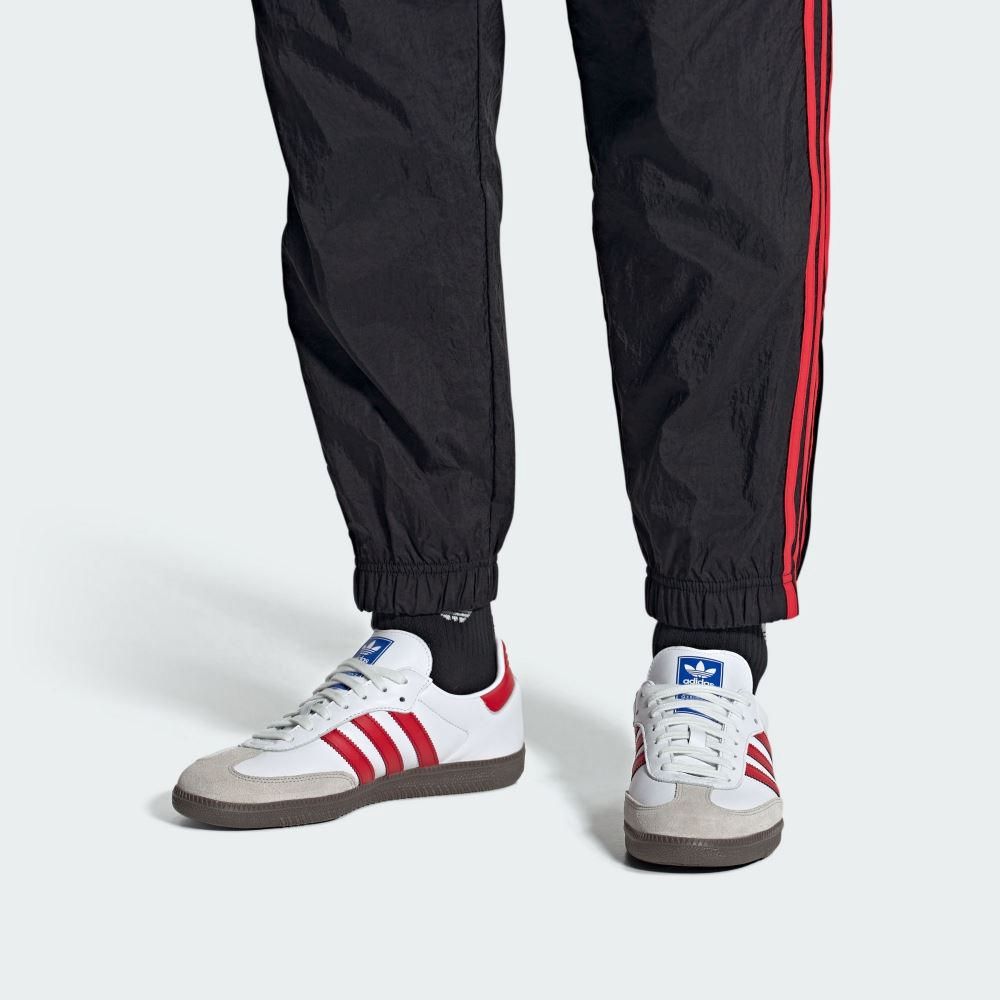 adidas Originals 【ADIDAS】SAMBA OG 男女 休閒鞋 白紅-IG1025