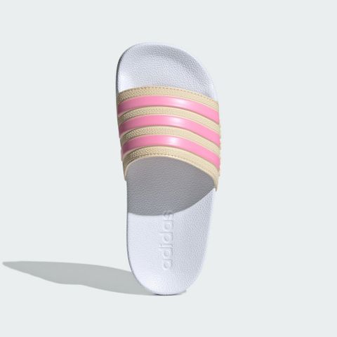 adidas Originals 【ADIDAS】ADILETTE 童鞋 中大童 拖鞋 粉白-IE2608