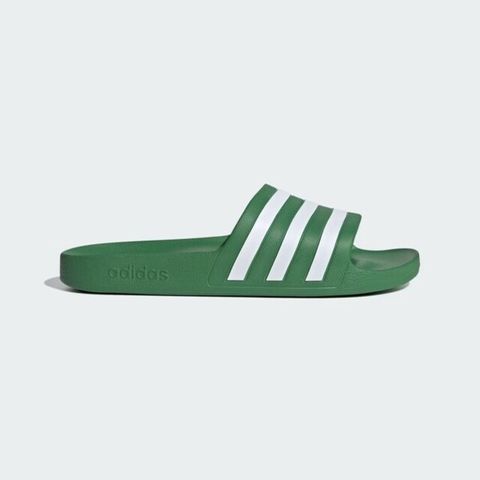 ADIDAS 愛迪達 Adilette Aqua [IH2690] 男女 涼鞋 拖鞋 休閒 經典 輕量 海灘  綠白